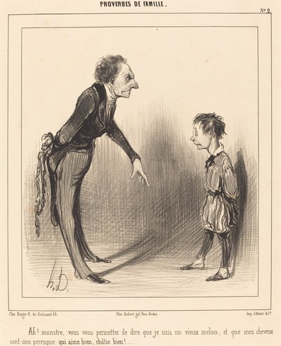 Ah! mostro, ti permetti... da Honoré Daumier