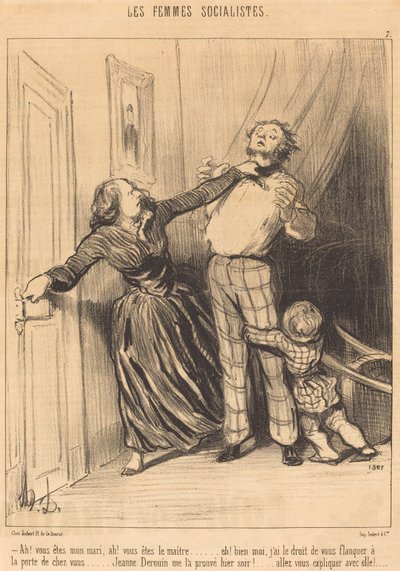 Ah! sei mio marito, ah! sei il padrone... da Honoré Daumier