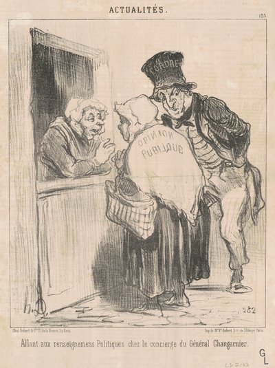 Andando a raccogliere informazioni politiche... da Honoré Daumier