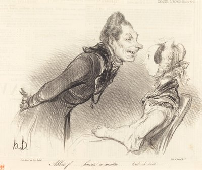 Andiamo... bacia questo maestro... subito... da Honoré Daumier