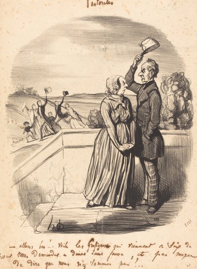 Andiamo bene!... ecco i graffi... da Honoré Daumier