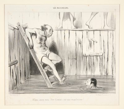 Allons lancez vous Pere Goutot c da Honoré Daumier