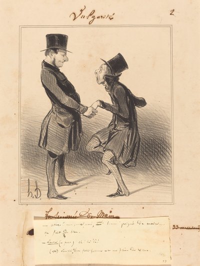 Allons! mon jeune ami, une bonne poignée... da Honoré Daumier