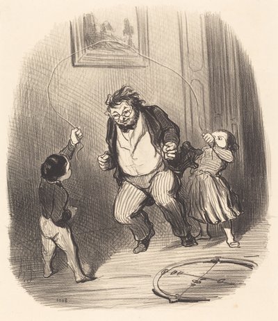 Andiamo, papà... ancora... trentadue giri!... da Honoré Daumier