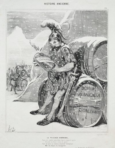 Storia antica, tavola 28: Il passaggio di Annibale da Honoré Daumier