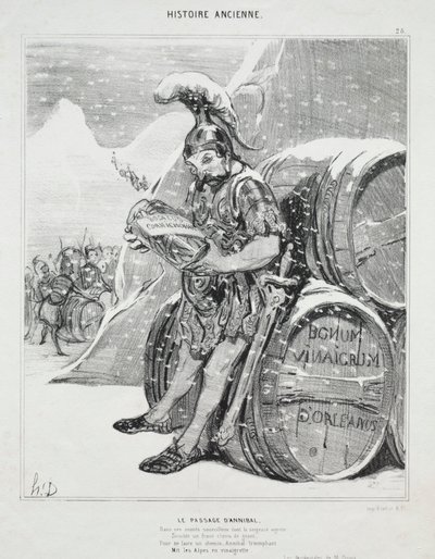 Storia antica, tavola 28: Il passaggio di Annibale da Honoré Daumier