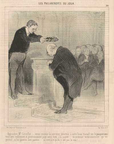 Avvicinatevi M. Gerenflot... venite a ricevere... da Honoré Daumier