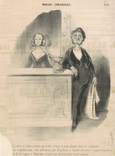 Arthur, mi avevi promesso un trono... da Honoré Daumier