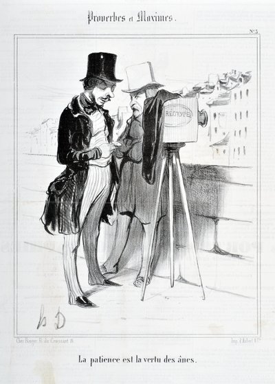 Serie PROVERBI E MASSIME "La pazienza è la virtù degli asini". MUSEE DES BEAUX ARTS - PALAIS LONGCHAMP, MARSEILLE da Honoré Daumier