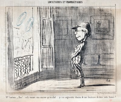 Opera di Honore Daumier (1808-1879) Charivari del 1854: Serie TENNIQUES ET OWNIRES 