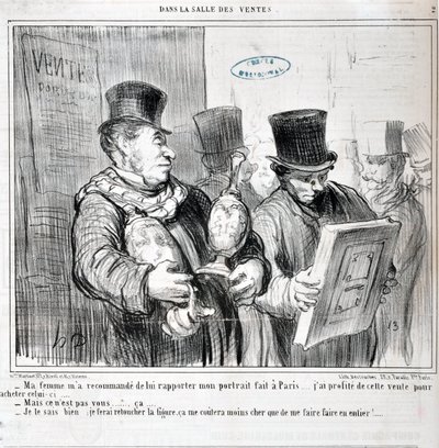 Opera di Honore Daumier (1808-1879). Charivari del 1859: Serie IN THE SALE 