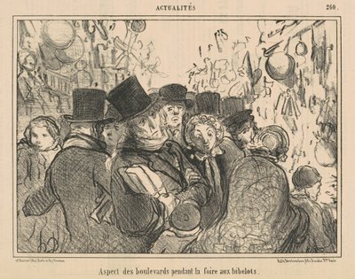Aspetto dei boulevard durante la fiera dei ninnoli da Honoré Daumier