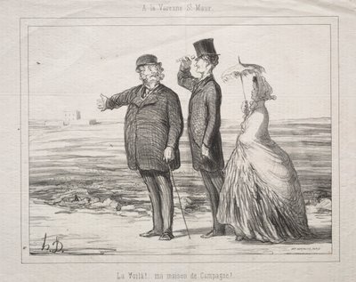 A Varenne-Saint-Maur: Ecco! Questa è la mia casa in campagna! da Honoré Daumier