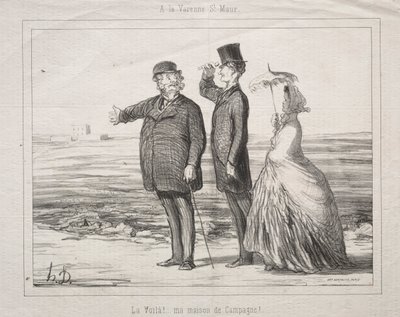 A Varenne-Saint-Maur: Ecco! Questa è la mia casa in campagna! da Honoré Daumier
