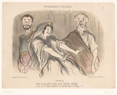 Atalia vede una visione terrificante da Honoré Daumier