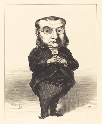 Ath. L. Charles Coquerel da Honoré Daumier