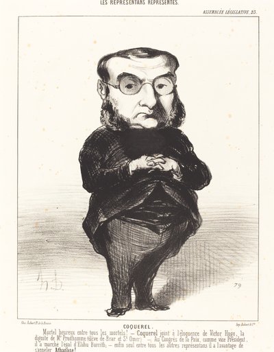 Ath. L. Charles Coquerel da Honoré Daumier