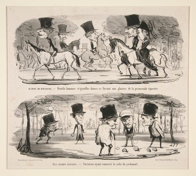 Au Bois de Boulogne da Honoré Daumier