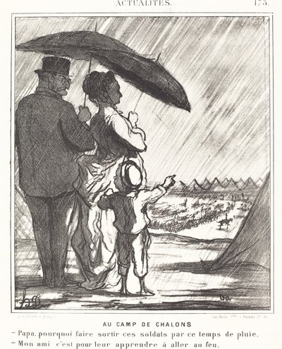 Al Campo di Chalons da Honoré Daumier