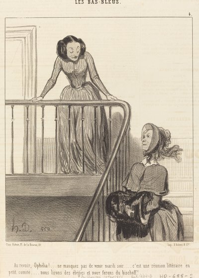 Addio, Ofelia!... non mancate... da Honoré Daumier