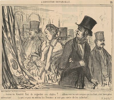 Hai finito di guardare questi scialli? da Honoré Daumier