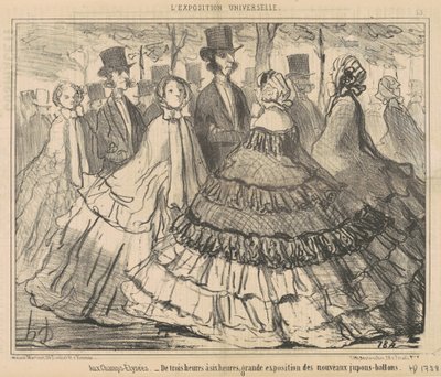 Sugli Champs-Elysées... dalle tre alle sei da Honoré Daumier