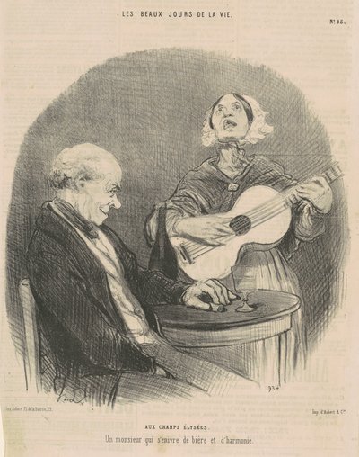 Sugli Champs-Elysées da Honoré Daumier