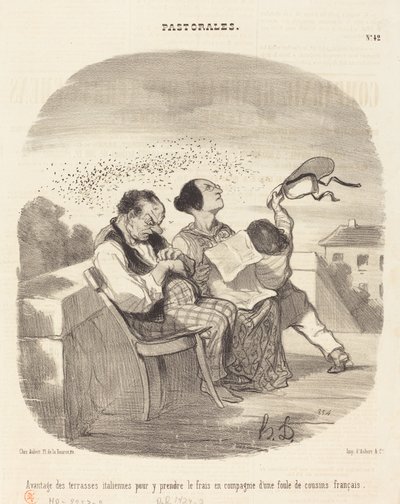 Vantaggi delle terrazze italiane... da Honoré Daumier