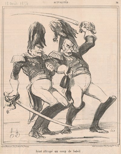 Avendo preso un colpo di sole da Honoré Daumier