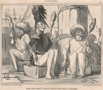 Avendo finalmente trovato il modo di utilizzare il loro tempo libero! da Honoré Daumier