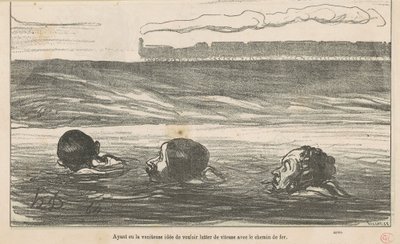 Ayant eu la vaniteuse idée de vouloir... da Honoré Daumier