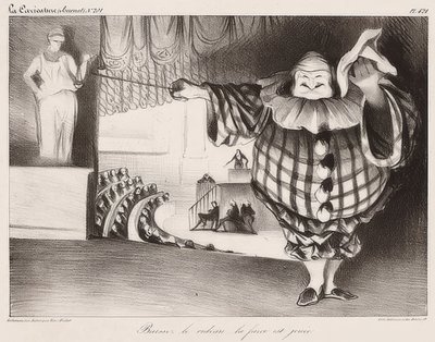 Baissez le Rideau, La Farce est Jouée da Honoré Daumier
