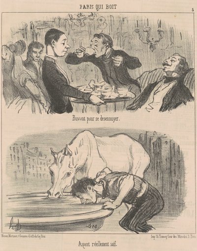 Sbavando per distrarsi da Honoré Daumier
