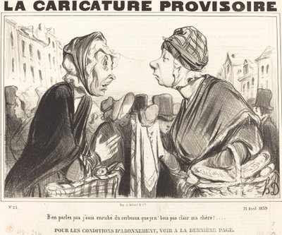 Non ne parlate, sono raffreddato... da Honoré Daumier