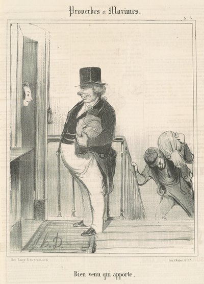Benvenuto chi porta da Honoré Daumier