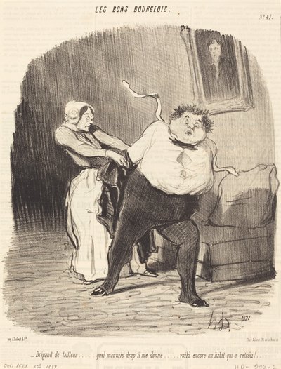 Brigante sarto... ancora un abito... ristretto! da Honoré Daumier