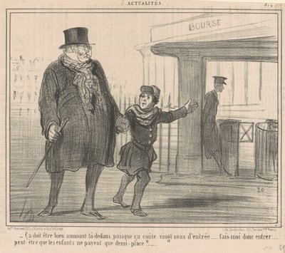 Deve essere molto divertente là dentro ... da Honoré Daumier