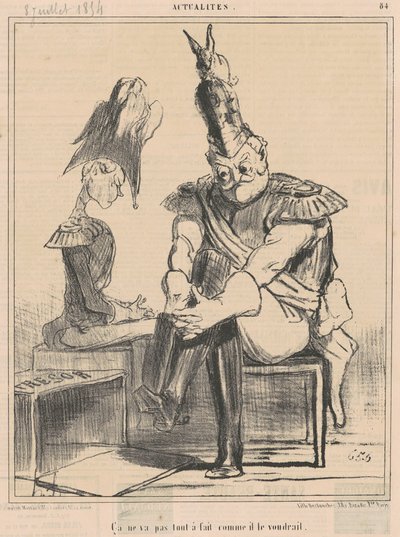 Ca ne va pas ... comme il le voudrait da Honoré Daumier