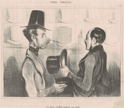 Ti sta come un guanto! da Honoré Daumier