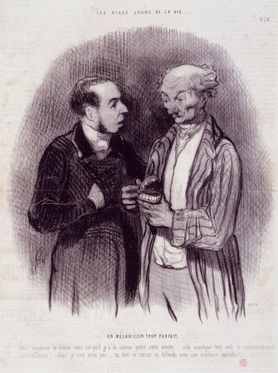 Caricatura sui chirurghi dentali. Serie 