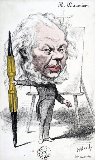 Cartone animato di Honore Daumier (1808-1879), incisore, pittore e scultore francese. Incisione di Hyppolite Mailly (nato nel 1829). Dim: 14x8,5cm. Museo Arbaud. da Honoré Daumier