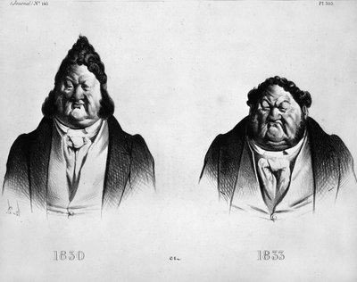 Caricatura di Luigi Filippo I (1773 - 1850) di Daumier (1808 - 1879) - in 