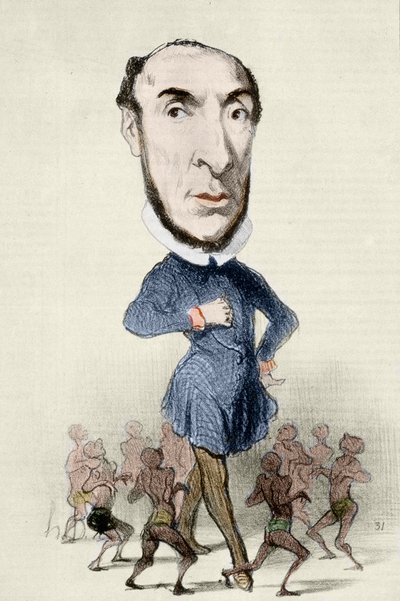 Caricatura su Victor Schoelcher (1804-1893) e l