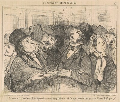 Questo signor Courbet fa delle figure ... volgari ... da Honoré Daumier