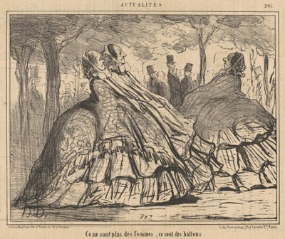 Non sono più donne, sono palloni da Honoré Daumier