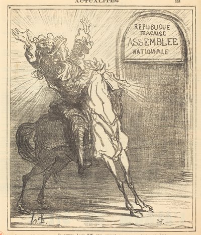 Quel povero Luigi XIV non crede ai suoi occhi da Honoré Daumier