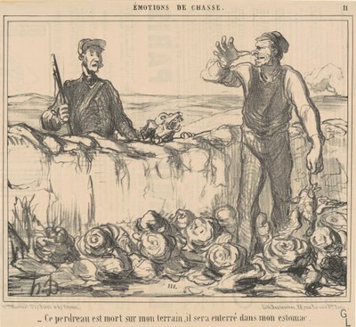Questo pernice è morto sul mio terreno da Honoré Daumier