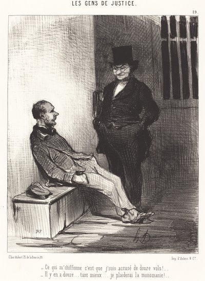 Quello che mi preoccupa è... dodici furti!... da Honoré Daumier