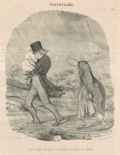 Quello che si chiama, andare a godere in campagna ... da Honoré Daumier