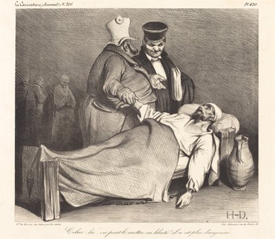 Quello, possiamo liberarlo! Non è più pericoloso! da Honoré Daumier